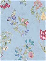 Danique Light Blue Garden Wallpaper 375024 by Eijffinger Wallpaper for sale at Wallpapers To Go
