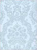 Grillig Light Blue Damask Wallpaper 375045 by Eijffinger Wallpaper for sale at Wallpapers To Go
