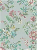 Willem Mint Painted Garden Wallpaper 375061 by Eijffinger Wallpaper for sale at Wallpapers To Go