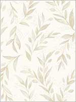 Olive Branch Beige Wallpaper ME1538 by York Wallpaper for sale at Wallpapers To Go