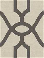 Woven Trellis Charcoal on Khaki Wallpaper ME1551 by York Wallpaper for sale at Wallpapers To Go