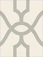 Woven Trellis Quarry Grey on Cream Wallpaper ME1555 by York Wallpaper for sale at Wallpapers To Go