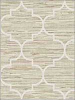 Lattice on Grasscloth Neutrals Wallpaper JB20807 by Wallquest Wallpaper for sale at Wallpapers To Go