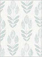 Garland Teal Block Tulip Wallpaper 311524472 by Chesapeake Wallpaper for sale at Wallpapers To Go