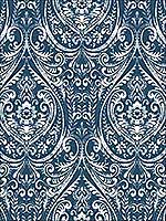 Bohemian Damask Indigo Peel and Stick Wallpaper  NU1689 by Brewster Wallpaper for sale at Wallpapers To Go