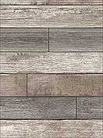 Reclaimed Wood Plank Natural Peel and Stick Wallpaper  NU1690 by Brewster Wallpaper for sale at Wallpapers To Go