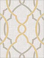 Sausalito Taupe Yellow Peel and Stick Wallpaper NU1695 by Brewster Wallpaper for sale at Wallpapers To Go