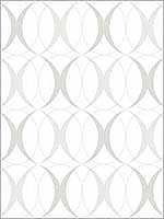 Circulate Light Silver Peel and Stick Wallpaper  NU1704 by Brewster Wallpaper for sale at Wallpapers To Go