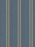 Multi Striped Blue and Gold Wallpaper G67628 by Galerie Wallpaper for sale at Wallpapers To Go