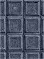 Parquet Navy Wallpaper MH36523 by Patton Norwall Wallpaper for sale at Wallpapers To Go
