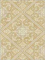 Leaf Scroll Tan Neutrals Raised Ink Wallpaper 1730007 by Seabrook Wallpaper for sale at Wallpapers To Go