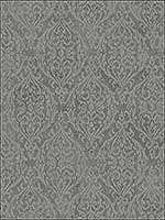 Harlequin Flamestitch Gray Wallpaper 1730300 by Seabrook Wallpaper for sale at Wallpapers To Go