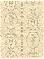 Damask Neutrals Metallic Silver Raised Ink Wallpaper 1730615 by Seabrook Wallpaper for sale at Wallpapers To Go