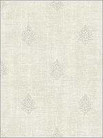 Fleur De Lis Gray Wallpaper 1731908 by Seabrook Wallpaper for sale at Wallpapers To Go