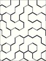 Grey Open Geometric Peel And Stick Wallpaper RMK9091WP by York Wallpaper for sale at Wallpapers To Go
