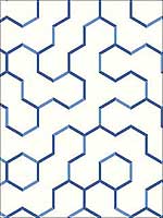 Blue Open Geometric Peel And Stick Wallpaper RMK9093WP by York Wallpaper for sale at Wallpapers To Go