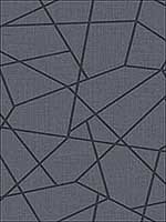 Heath Blue Geometric Linen Wallpaper 2765BW40302 by Kenneth James Wallpaper for sale at Wallpapers To Go