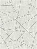 Heath Silver Geometric Linen Wallpaper 2765BW40308 by Kenneth James Wallpaper for sale at Wallpapers To Go