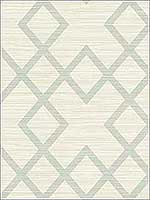 Vana Seafoam Woven Diamond Wallpaper 2765BW40404 by Kenneth James Wallpaper for sale at Wallpapers To Go