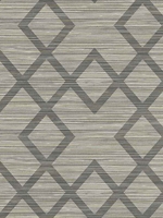 Vana Grey Woven Diamond Wallpaper 2765BW40405 by Kenneth James Wallpaper for sale at Wallpapers To Go