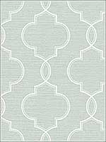 Malo Aqua Sisal Ogee Wallpaper 2765BW40502 by Kenneth James Wallpaper for sale at Wallpapers To Go