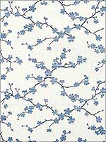 Sakura Blue Wallpaper T75514 by Thibaut Wallpaper for sale at Wallpapers To Go