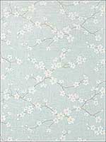 Sakura Aqua Wallpaper T75516 by Thibaut Wallpaper for sale at Wallpapers To Go