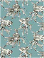 Koi Blue Wallpaper SO2403 by Candice Olson Wallpaper for sale at Wallpapers To Go