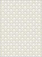 Stacked Scallops Beige Wallpaper MK1158 by Magnolia Home Wallpaper for sale at Wallpapers To Go