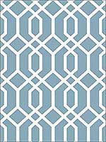 Trellis Blue Montauk Wallpaper FD23272 by Brewster Wallpaper for sale at Wallpapers To Go