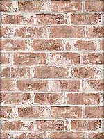 Jomax Red Warehouse Brick Wallpaper UW24760 by Brewster Wallpaper for sale at Wallpapers To Go
