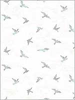 Soar Turquoise Bird Wallpaper 311812622 by Chesapeake Wallpaper for sale at Wallpapers To Go