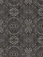 Java Dark Brown Medallion Wallpaper 311812663 by Chesapeake Wallpaper for sale at Wallpapers To Go