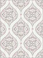 Adele Rose Damask Wallpaper 282125147 by A Street Prints Wallpaper for sale at Wallpapers To Go