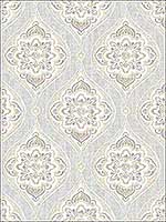 Adele Light Grey Damask Wallpaper 282125149 by A Street Prints Wallpaper for sale at Wallpapers To Go