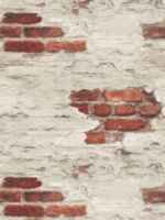 Distressed Brick Wallpaper G45354 by Galerie Wallpaper for sale at Wallpapers To Go