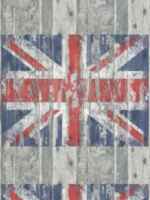 Distressed Flag Wood Wallpaper G45382 by Galerie Wallpaper for sale at Wallpapers To Go