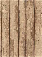 Log Cabin Brown Raw Sienna Amber Cedar Wallpaper FH37536 by Patton Norwall Wallpaper for sale at Wallpapers To Go