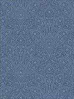 Distressed Paisley Navy Blue Indigo Blue Wallpaper FH37546 by Patton Norwall Wallpaper for sale at Wallpapers To Go