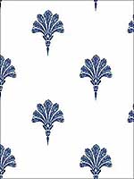 Summer Fan Coastal Blue Wallpaper MB31602 by Seabrook Wallpaper for sale at Wallpapers To Go
