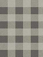 Picnic Plaid Black Sands Wallpaper MB31906 by Seabrook Wallpaper for sale at Wallpapers To Go