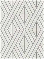 Geo Diamond White Metallic Wallpaper UK30509 by Seabrook Wallpaper for sale at Wallpapers To Go