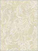 Leaf Scroll Plaster Metallic Wallpaper 2010105 by Seabrook Wallpaper for sale at Wallpapers To Go