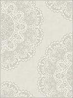 Medallion Glitter Metallic Wallpaper 2010905 by Seabrook Wallpaper for sale at Wallpapers To Go
