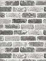Grey Washed Brick Wallpaper NW30510 by Nextwall Wallpaper for sale at Wallpapers To Go