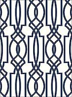 Navy Deco Lattice Wallpaper NW31502 by Nextwall Wallpaper for sale at Wallpapers To Go