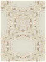 Stone Kaleidoscope Metallic Beige Wallpaper Y6230602 by Antonina Vella Wallpaper for sale at Wallpapers To Go