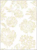 Folia Beige Floral Wallpaper 290125417 by A Street Prints Wallpaper for sale at Wallpapers To Go