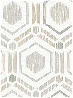 Borneo Light Grey Geometric Grasscloth Wallpaper 290125434 by A Street Prints Wallpaper for sale at Wallpapers To Go