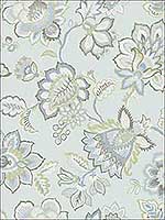 Corona Light Blue Jacobean Wallpaper 290187515 by A Street Prints Wallpaper for sale at Wallpapers To Go